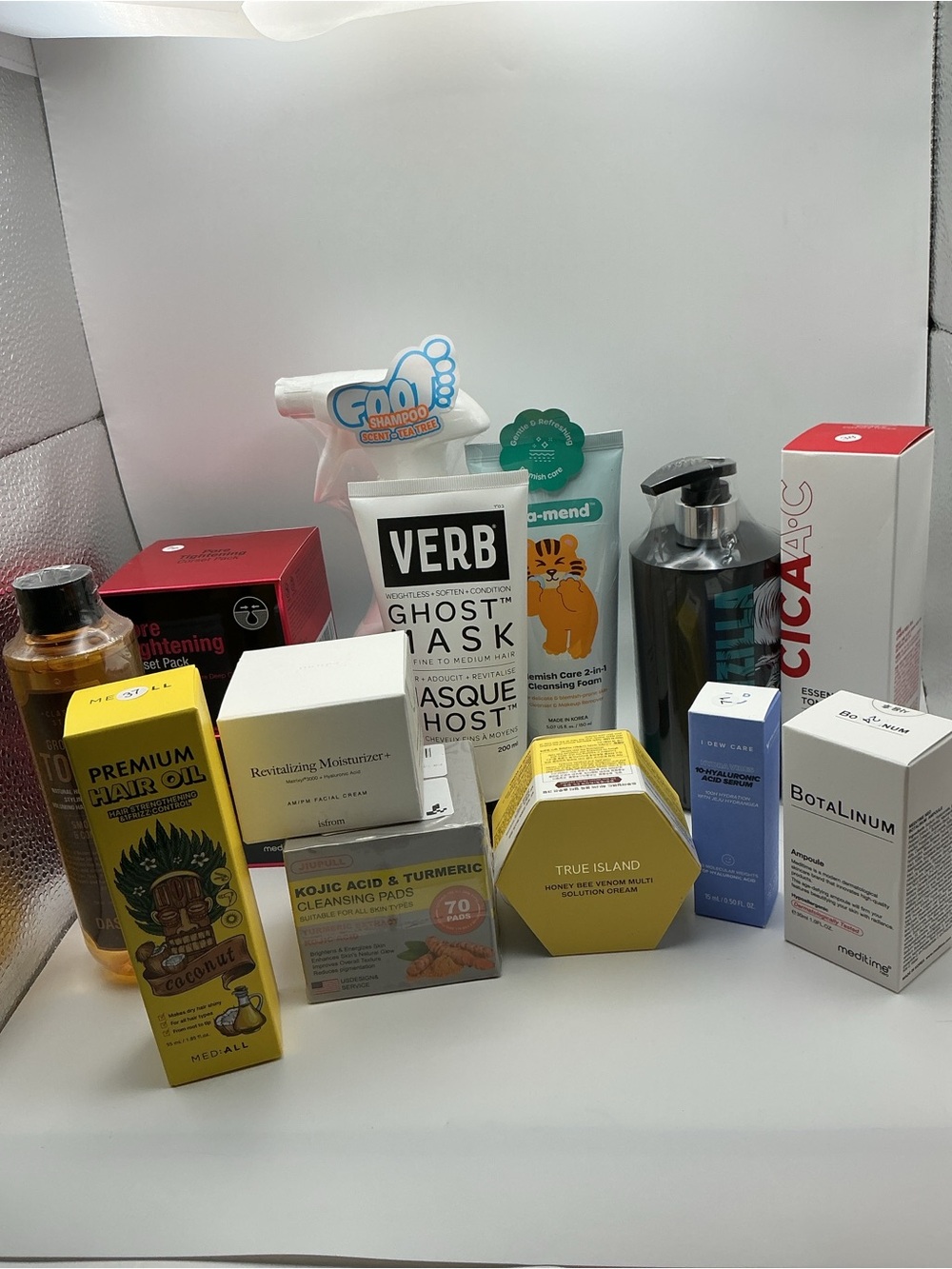 14 Pc Korean Skincare & Haircare Beauty Bundle New Verb Cica